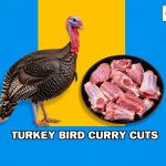 Turkey bird curry cut