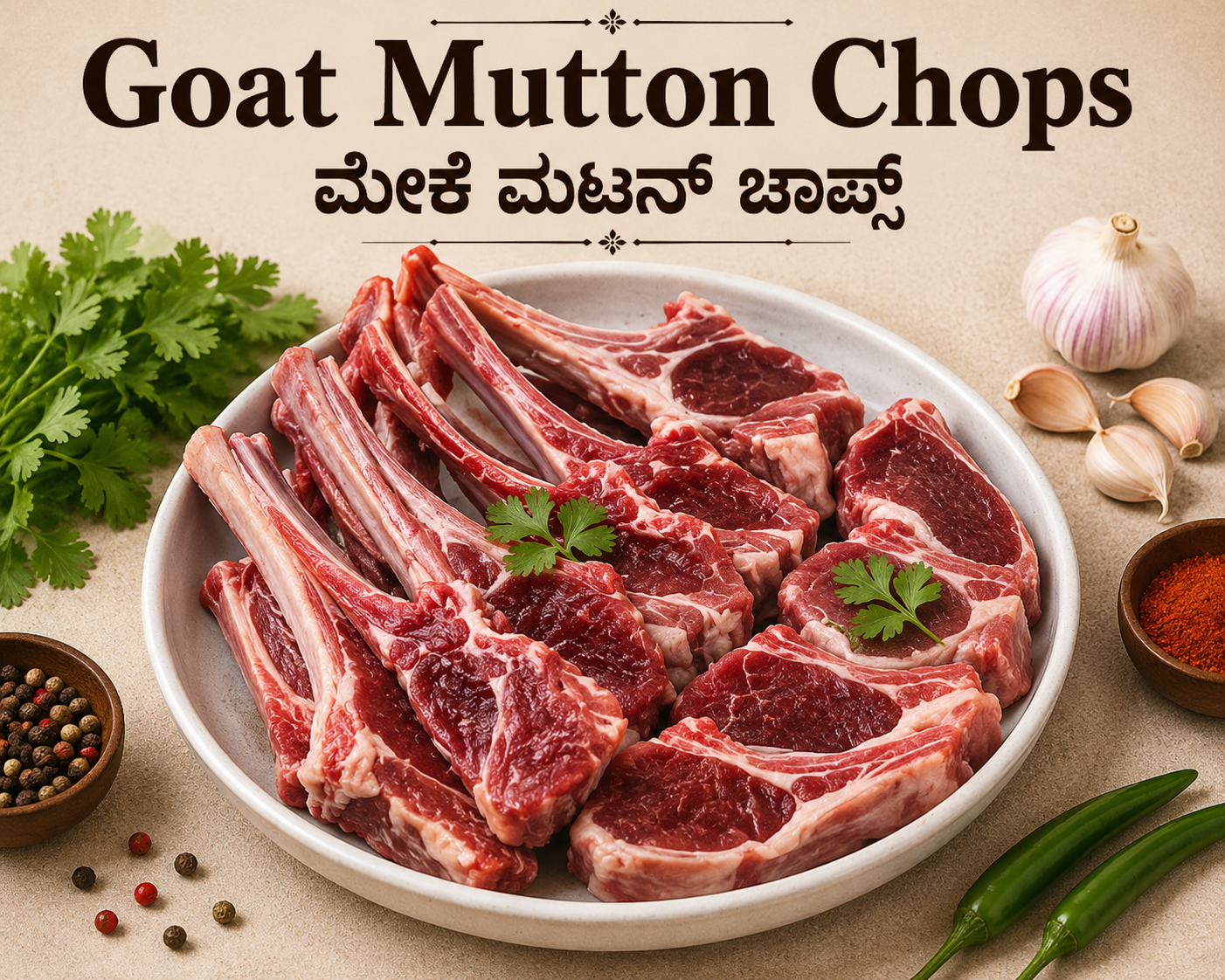 CDIU5080 Goat mutton chops - Image 1